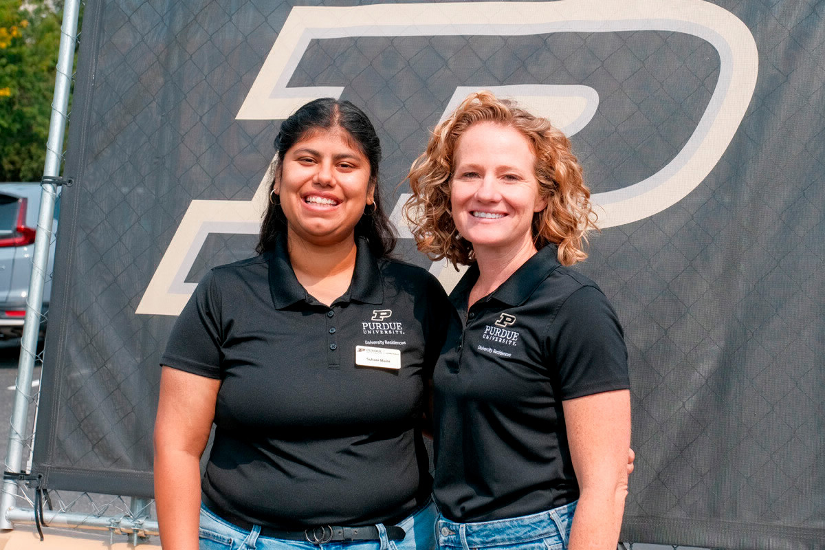 Suhani Maini, RA at Purdue in Indianapolis, with nominator Joanna Vickers Kortik