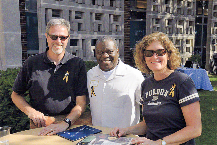 Lisa and Bernie Paul with James Foster