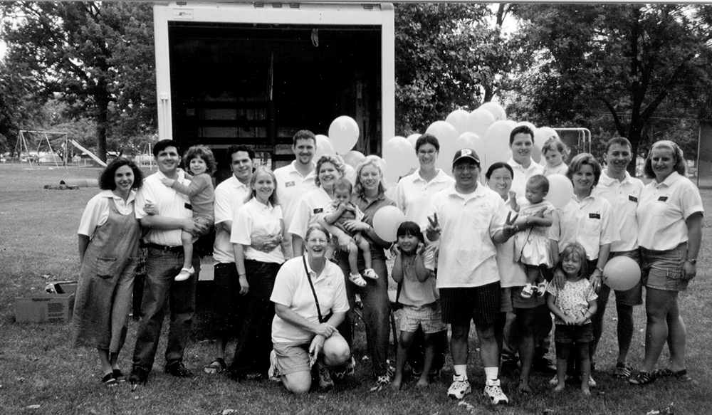 Group of Purdue Village staff and residents.