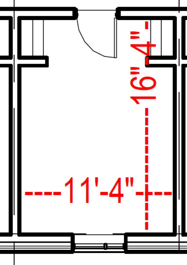 Meredith South Typical Double Floors Plan illustration