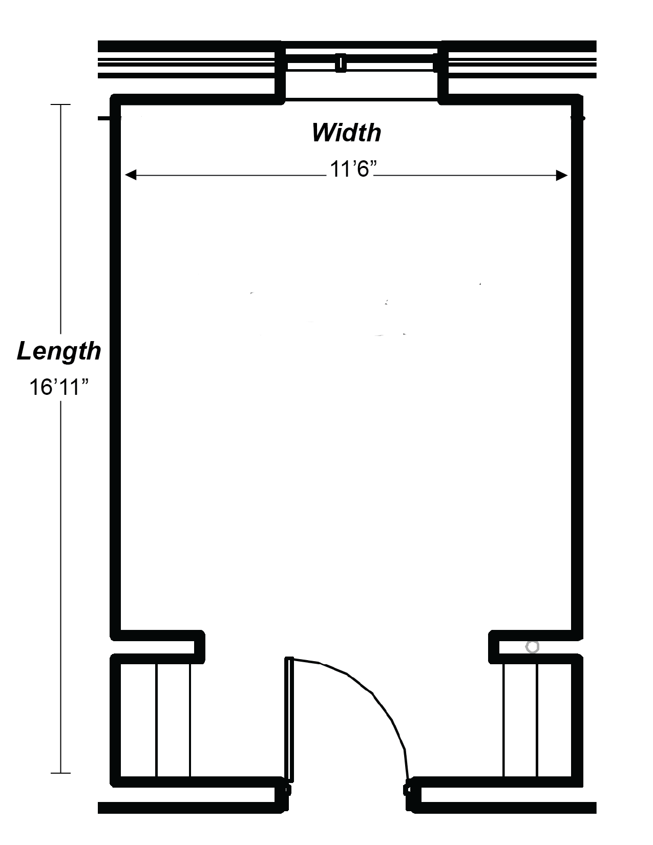 Double Floor Plan Illustration 