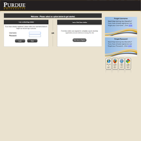 Purdue Benefits screen