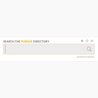 Purdue Directory screen